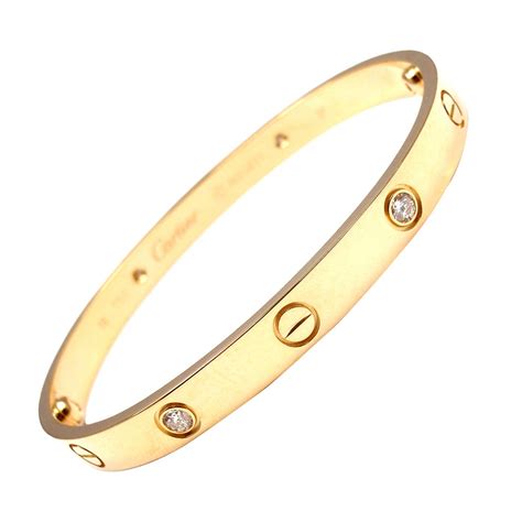 cartier gold bracelet diamonds|diamond cartier bracelet price.